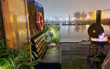 Floating Sauna in Daugava River