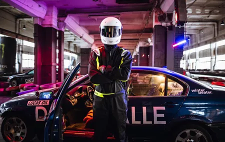 Drift ride in BMW