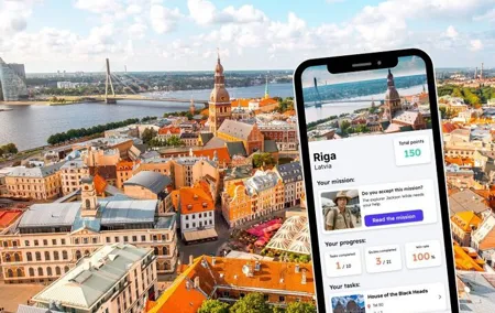 Riga Exploration Game and City Tour on your Phone