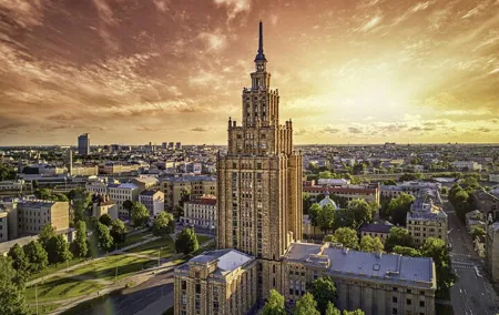 Riga Central Market and Science Academy Observation Deck Tasting Tour