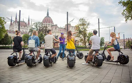 Guided Tours in Budapest on E-Scooter with various routes