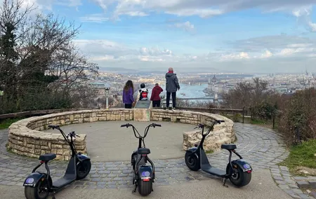 Budapest Citadel Tour on E-Scooter with The Best Panoramic Views