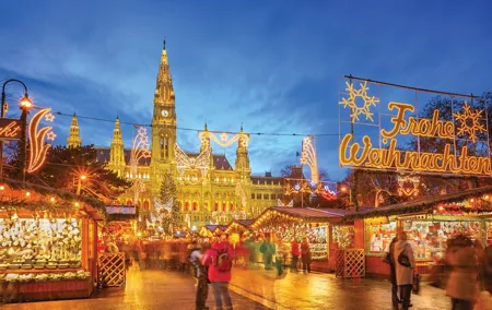 Full Day Private Vienna Christmas Market tour from Budapest with lunch