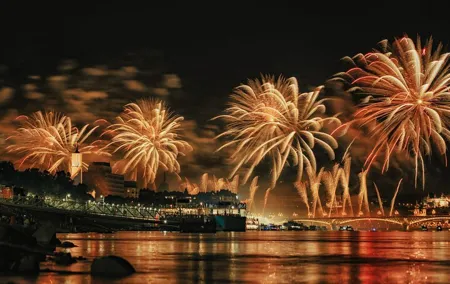 Budapest Fireworks Installation Experience with Dinner