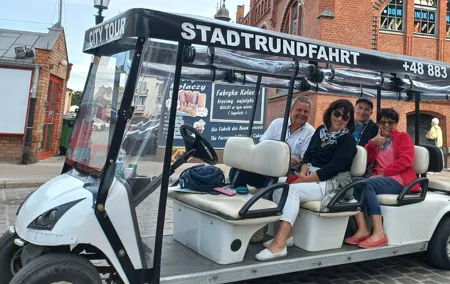 Gdańsk: City Sightseeing Tour by Buggy/Golf Cart LIVE GUIDED 1H