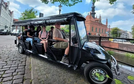 GDANSK City Tour by Golf Cart Live Guide & City Sightseeing 90min