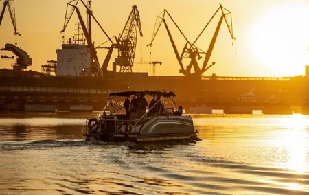 Magic Sunset Cruise to the Shipyard