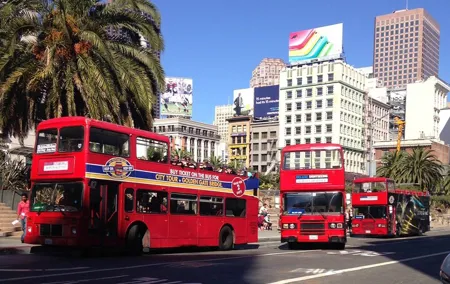 Hop-On Hop-Off Deluxe Bus Tour of San Francisco: 2 Days, 20 Stops