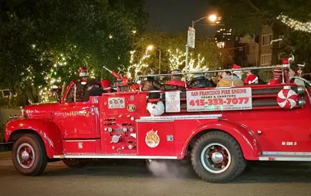 San Francisco Fire Engine Holiday Lights Tour