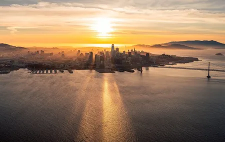 Airplane San Francisco Sunset Flight Tour