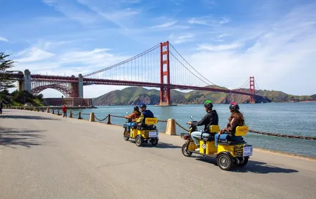 Wharf to Golden Gate Bridge - GoRide Electric Scooter Rentals