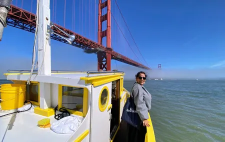 Golden Gate Bay Voyage on Historic Yellow Boat