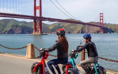 Early Bird: Electric Scooter Rental to Golden Gate Bridge