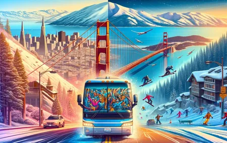 San Francisco to Palisades Lake Tahoe Ski Bus