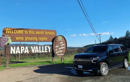 SF to Napa/Sonoma Wine Tour Transportation in Luxury SUV