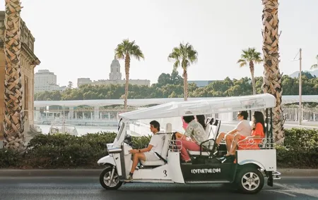Express Tour of Malaga in Private Eco Tuk Tuk