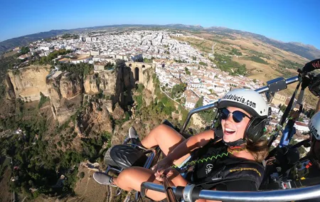 Paramotor flight in Ronda