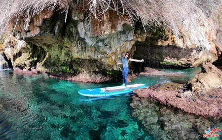 Paddle Surfing Cliffs Nerja and Cascade de Maro