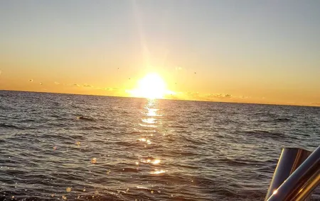 Sunset by boat in Marbella
