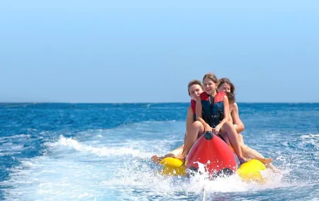 Banana boat in Playa del Palo, Malaga capital