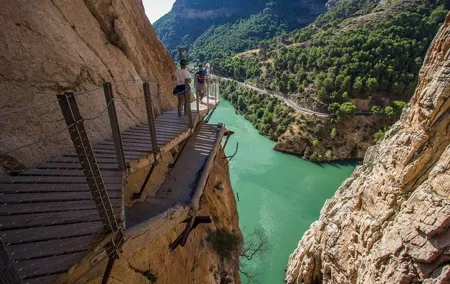 Dare to take a walk along the Caminito del Rey path private tour from Malaga