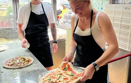 Naples Pizza-Making: From Dough to Dessert & Wine at Pizzeria