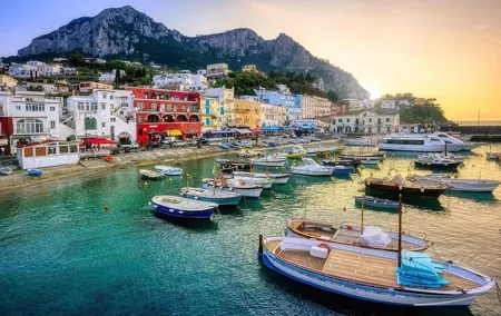 Transfer to Capri with Boat Tour of the Island and Free Time