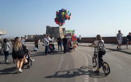 Naples electric bike tour Partenope