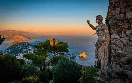Capri Anacapri and Blue Grotto Private Tour From Rome