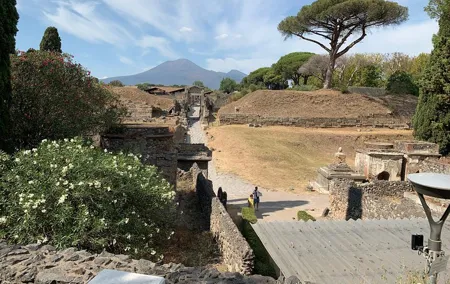 Transfer Naples to Sorrento and stop in Pompeii