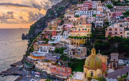 Transfer Naples to Positano, stop Pompei