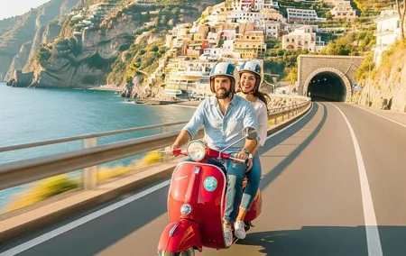 Private Tour: Amalfi Coast by Vintage Vespa from Naples