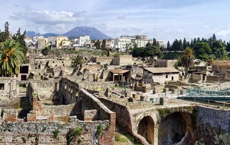 Shore tour of Pompeii, Vesuvius and Herculaneum.
