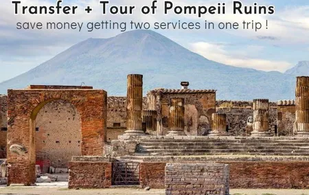 Private transfer from Naples to Positano with tour of Pompeii Ruins