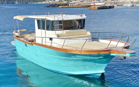 Private boat excursion island of Ischia with Gozzo Cilento 12m
