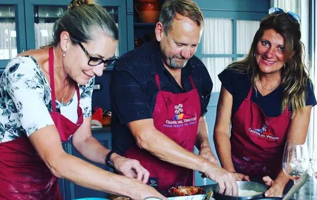 Have a cooking lesson with a local chef at the base of Mt. Vesuvius vineyard