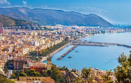 Private transfer from Naples to Salerno, 2h Stop at Mt. Vesuvius