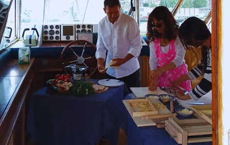 Cooking Class on a Boat and Tour of the Sorrento Coast