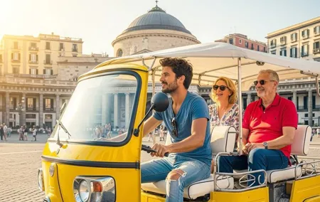 Naples Private Ape Tuk-Tuk Tour with Audio Guide