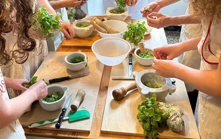 With Tiziana Cooking Class for Pesto , Gnocchi and Tiramisù