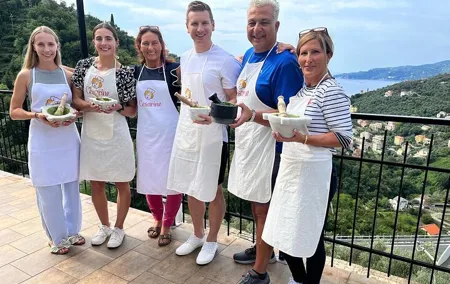 Pesto Cooking Class at Villa in Santa Margherita Ligure