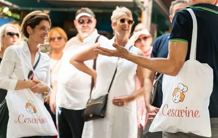 Small Group Market tour and Dining Experience at a Cesarina's home in Camogli