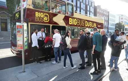 Dublin Shore Excursion, Live Guided Open-top, Hop-on Hop-off Sightseeing Tour