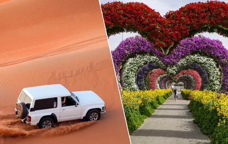 Combo : Dubai Desert Safari & Miracle Garden Tickets Only
