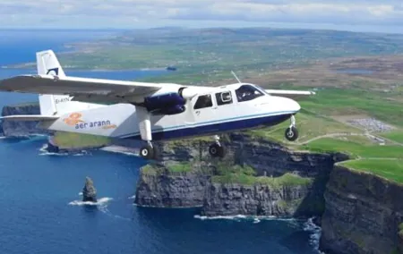 Scenic flight over Cliffs of Moher & Aran Islands.Guided. 35 mins
