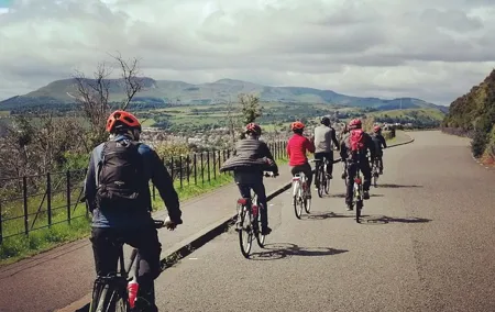 Edinburgh Sky to Sea Bike or E-Bike Tour with Transfer by TBC