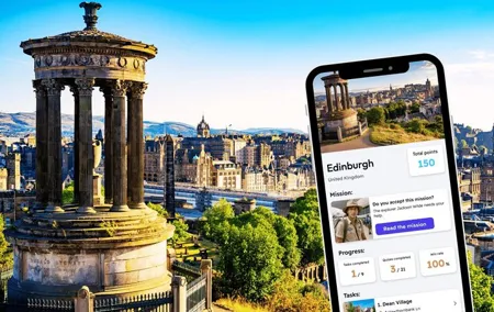 Edinburgh Exploration Private Game and City Tour on your Phone