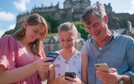 Private audiobook city rally in Edinburgh's Old Town