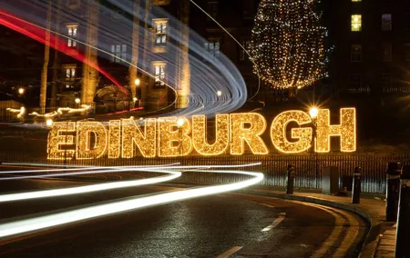 Edinburgh Winter Festivals Private Tour in a Premium Minivan