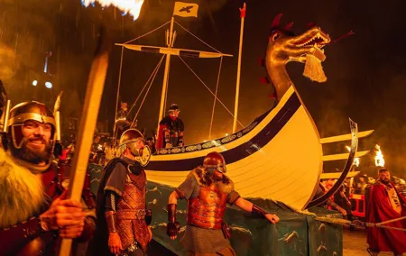 Up Helly Aa Viking Fire Festival and Shetland Tour from Edinburgh